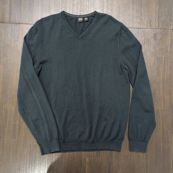 Hugo Boss Other - Hugo Boss | Men's XL Dark Green V-Neck Sweater
